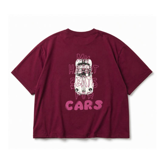 HEARTLINE MAROON TEE